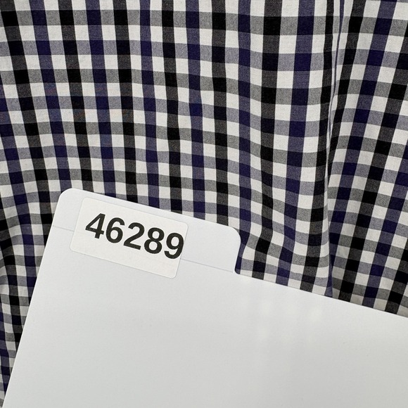 Todd Snyder Shirt Mens 17.5 36/37 Blue Gingham Check Cotton Long Sleeve Dress - Picture 13 of 13